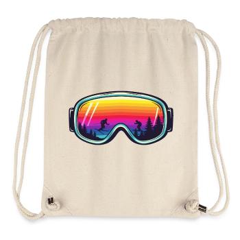 Ski Goggles Sunset Forest - Stanley/Stella Recycled Gym Bag - natural - Front