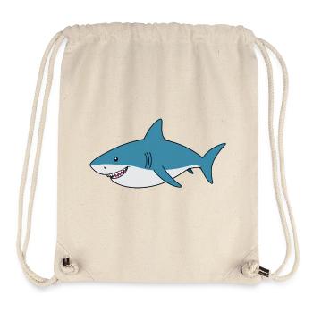 Karikaturhai mit breitem Lächeln - Stanley/Stella recycelter Gym Bag - Naturweiß - Vorne