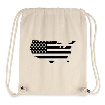 Map of the United States - Stanley/Stella Recycled Gym Bag - natural - Front