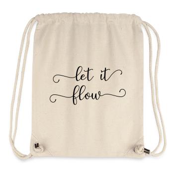 let it flow - Sac à cordon recyclé Stanley/Stella - blanc naturel - Devant