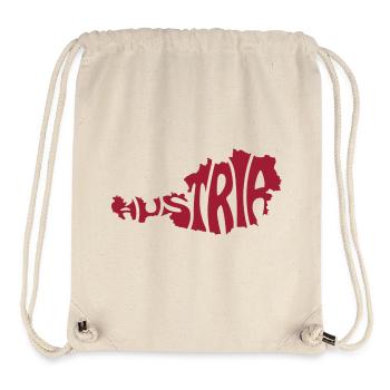 Austria Map Artistic Typography Design - Stanley/Stella Recycled Gym Bag - natural - Front