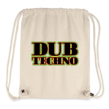 Dub Techno Neon Rétro - Sac à cordon recyclé Stanley/Stella - blanc naturel - Devant