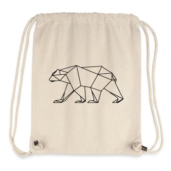 Polar Bär Polygon Eisbär Symbol - Stanley/Stella recycelter Gym Bag - Naturweiß - Vorne