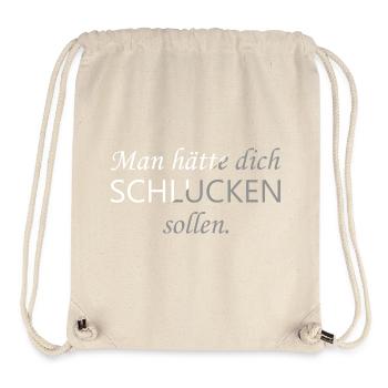 man hätte dich schlucken sollen - Stanley/Stella recycelter Gym Bag - Naturweiß - Vorne