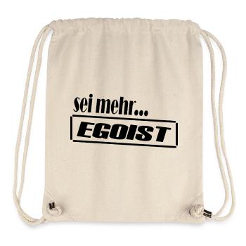 Egoist / Klarer Statement-Look - Stanley/Stella recycelter Gym Bag - Naturweiß - Vorne