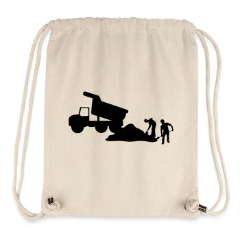 Construction Crew – Excavator Team - Stanley/Stella Recycled Gym Bag - natural - Front