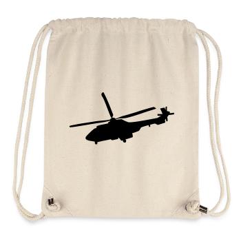 Hubschrauber - Stanley/Stella recycelter Gym Bag - Naturweiß - Vorne