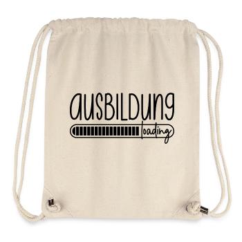 Ausbildung loading Azubi Azubine Auszubildender - Stanley/Stella recycelter Gym Bag - Naturweiß - Vorne