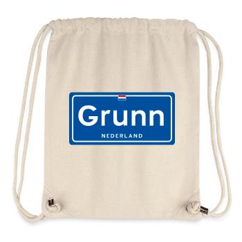 Grunn (Groningen) Ortsschild - Stanley/Stella recycelter Gym Bag - Naturweiß - Vorne