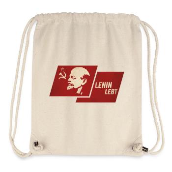 Lenin Lebt Flagge - Stanley/Stella recycelter Gym Bag - Naturweiß - Vorne