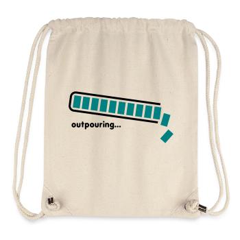 outpouring - Stanley/Stella recycelter Gym Bag - Naturweiß - Vorne