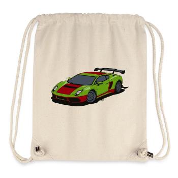 Neon Lime Sportscar Burst - Stanley/Stella Recycled Gym Bag - natural - Front