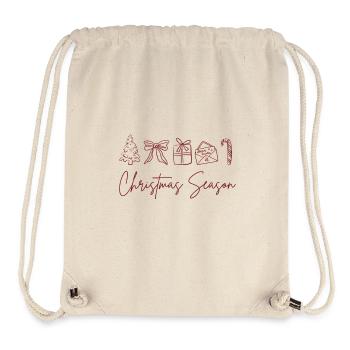 Christmas Season - Stanley/Stella recycelter Gym Bag - Naturweiß - Vorne