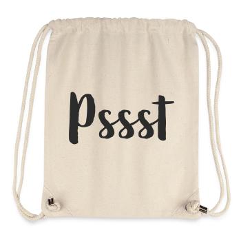 Pssst - Ruhe bitte - Stanley/Stella recycelter Gym Bag - Naturweiß - Vorne