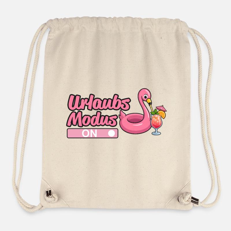 Urlaubsmodus, Urlaub - Stanley/Stella recycelter Gym Bag - Naturweiß