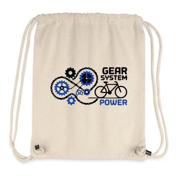  Geniales Gear System Fahrrad Nerd - Stanley/Stella recycelter Gym Bag - Naturweiß - Vorne