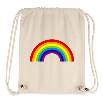 regenbogen - Stanley/Stella recycelter Gym Bag - Naturweiß - Vorne