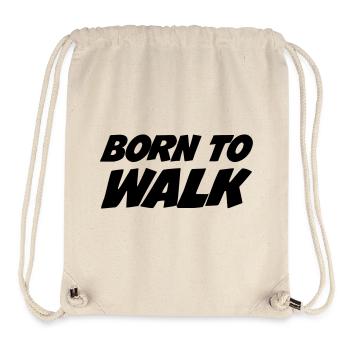 Born to Walk - Hiking - Stanley/Stella recycelter Gym Bag - Naturweiß - Vorne