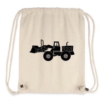 Transparenter Bulldozer - Stanley/Stella recycelter Gym Bag - Naturweiß - Vorne