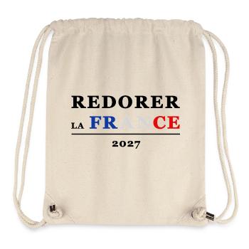 FRANKREICH WIEDERHERSTELLEN 1 - Stanley/Stella recycelter Gym Bag - Naturweiß - Vorne