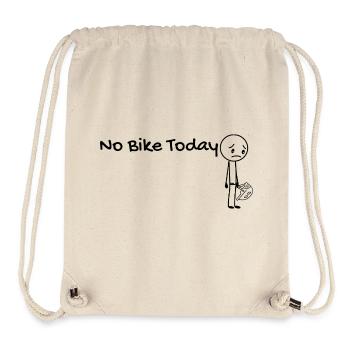 No bike today idée cadeau cycliste  - Sac à cordon recyclé Stanley/Stella - blanc naturel - Devant