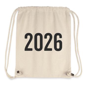 Réveillon du Nouvel An 2026 - Sac à cordon recyclé Stanley/Stella - blanc naturel - Devant