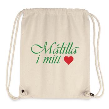 Målilla in meinem Herzen - Stanley/Stella recycelter Gym Bag - Naturweiß - Vorne