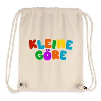 Kleine Göre - Farbexplosion - Stanley/Stella recycelter Gym Bag - Naturweiß - Vorne