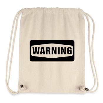 Warning - Stanley/Stella Recycled Gym Bag - natural - Front