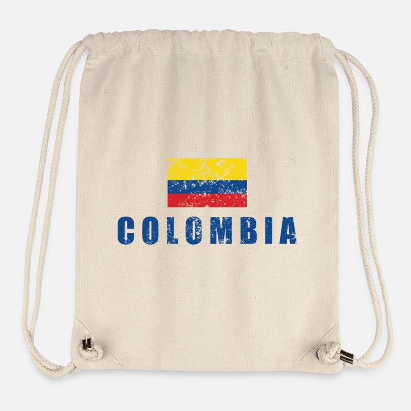 Colombie - Sac à cordon recyclé Stanley/Stella - blanc naturel