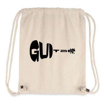 Guitare en forme de guitare * - Sac à cordon recyclé Stanley/Stella - blanc naturel - Devant