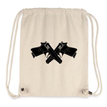 Two crossed pistols walther - Stanley/Stella Recycled Gym Bag - natural - Front