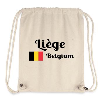 Liège Belgium- Stylish prints - Stanley/Stella Recycled Gym Bag - natural - Front