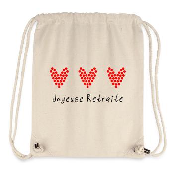 RETIREMENT. RETIREMENT. RETIRED. RETIREMENT. - Stanley/Stella Recycled Gym Bag - natural - Front