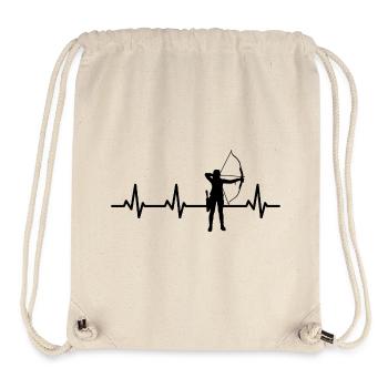 Archery Girls Cardiogram - Stanley/Stella Recycled Gym Bag - natural - Front