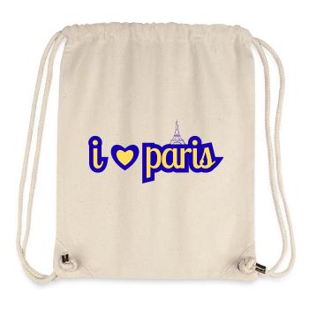 I love Paris - Stanley/Stella Recycled Gym Bag - natural - Front