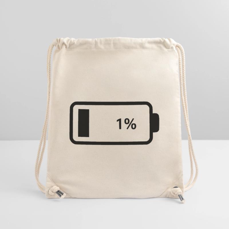 Empty battery battery 1% Stanley/Stella Recycled Gym Bag