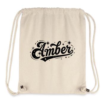 Amber name first last family - Stanley/Stella Recycled Gym Bag - natural - Front