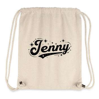 Jenny name first last family - Stanley/Stella Recycled Gym Bag - natural - Front