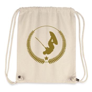 Kiteboarding Kitesurfing Kitesurf Kitesurfer Kiter - Stanley/Stella Recycled Gym Bag - natural - Front