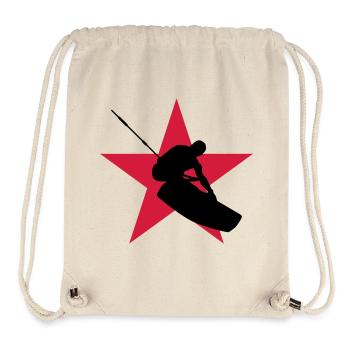 Kiteboarding Kitesurfing Kitesurf Kitesurfer Kiter - Stanley/Stella Recycled Gym Bag - natural - Front