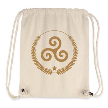 Brittany - Breizh - BZH - Stanley/Stella Recycled Gym Bag - natural - Front