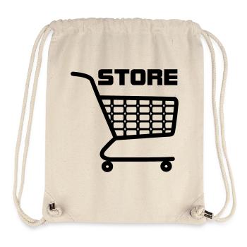 Shopping cart with text STORE - Stanley/Stella Recycled Gym Bag - natural - Front