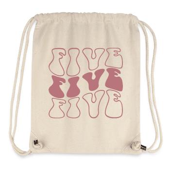 Five 5th Birthday For Girls 5 Years Old - Stanley/Stella Recycled Gym Bag - natural - Front