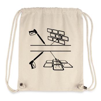 High-pressure sprayer façade cleaning - Stanley/Stella Recycled Gym Bag - natural - Front