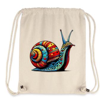 Schnecke - Stanley/Stella recycelter Gym Bag - Naturweiß - Vorne