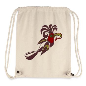 Paradiesvogel Salsa Vogel calypso retro tanzen - Stanley/Stella recycelter Gym Bag - Naturweiß - Vorne