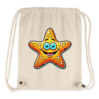 Étoile de mer - Sac à cordon recyclé Stanley/Stella - blanc naturel - Devant