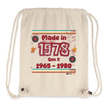 70s Generation Retro Design - Stanley/Stella Recycled Gym Bag - natural - Front