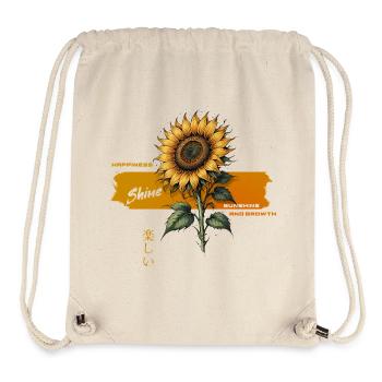 Sunflower Shine Growth Happiness - Stanley/Stella Recycled Gym Bag - natural - Front